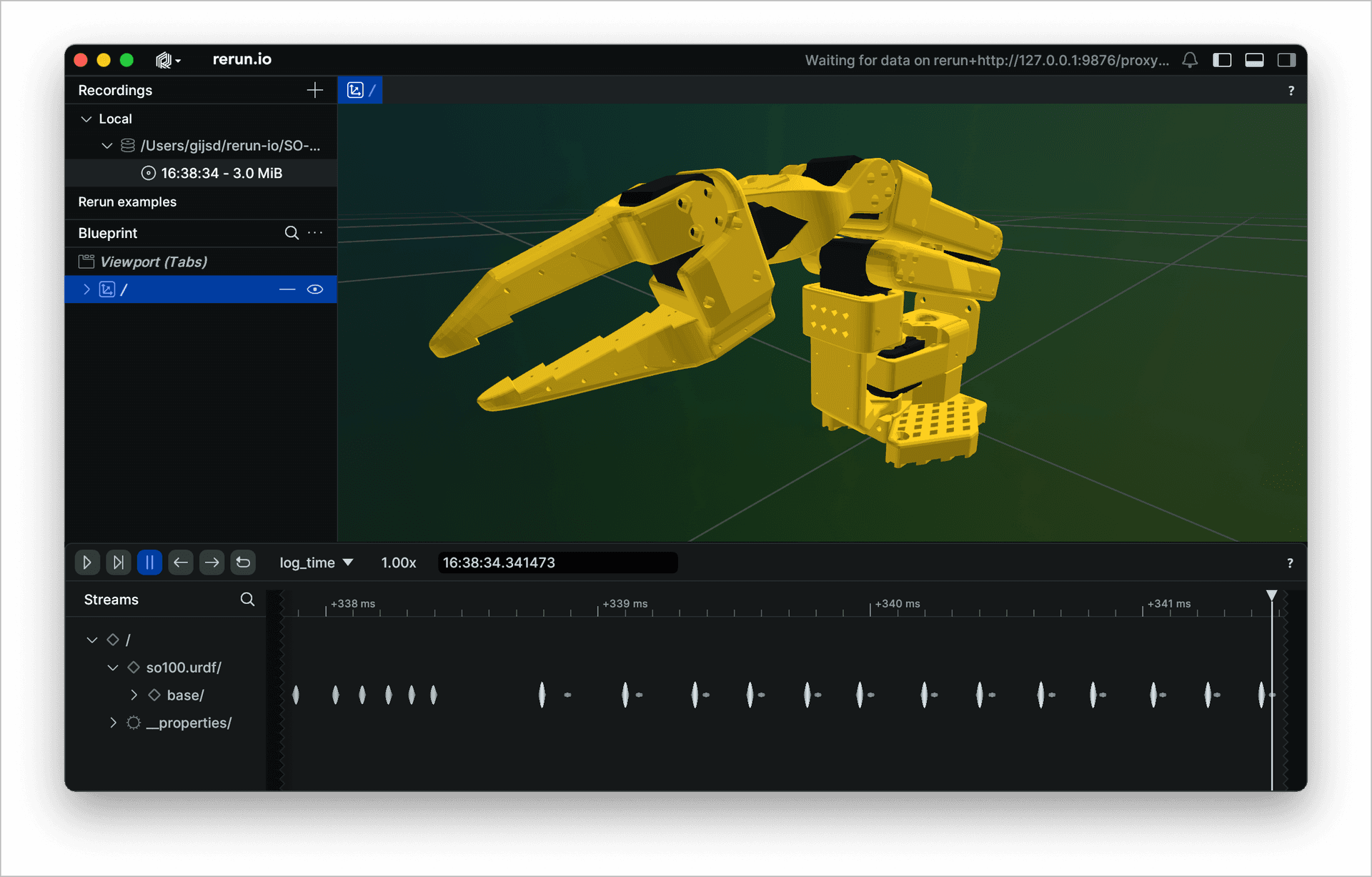 SO100 URDF 3D model visualization - precise engineering design